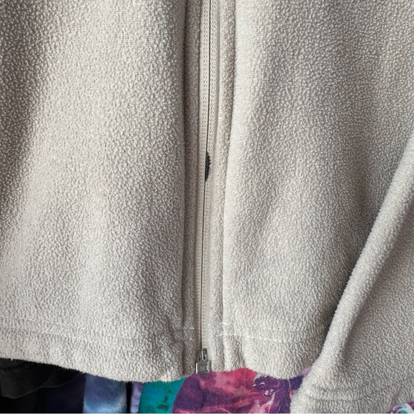 The North Face Earth Tone Zip Up Hoodie Fleece Polar Winter Outdoors Camping - Picture 3 of 10